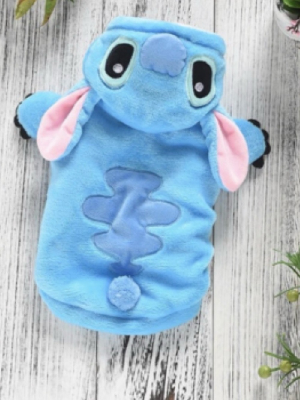 Stitch Puppy Dog Costume, Size XL, Blue Clothes Cosplay Winter Hoodie Big